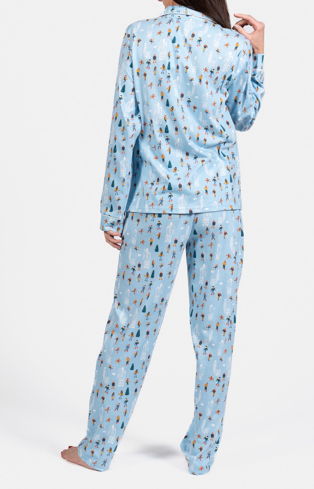 Pyjama boutonné femme Matin à glace 6