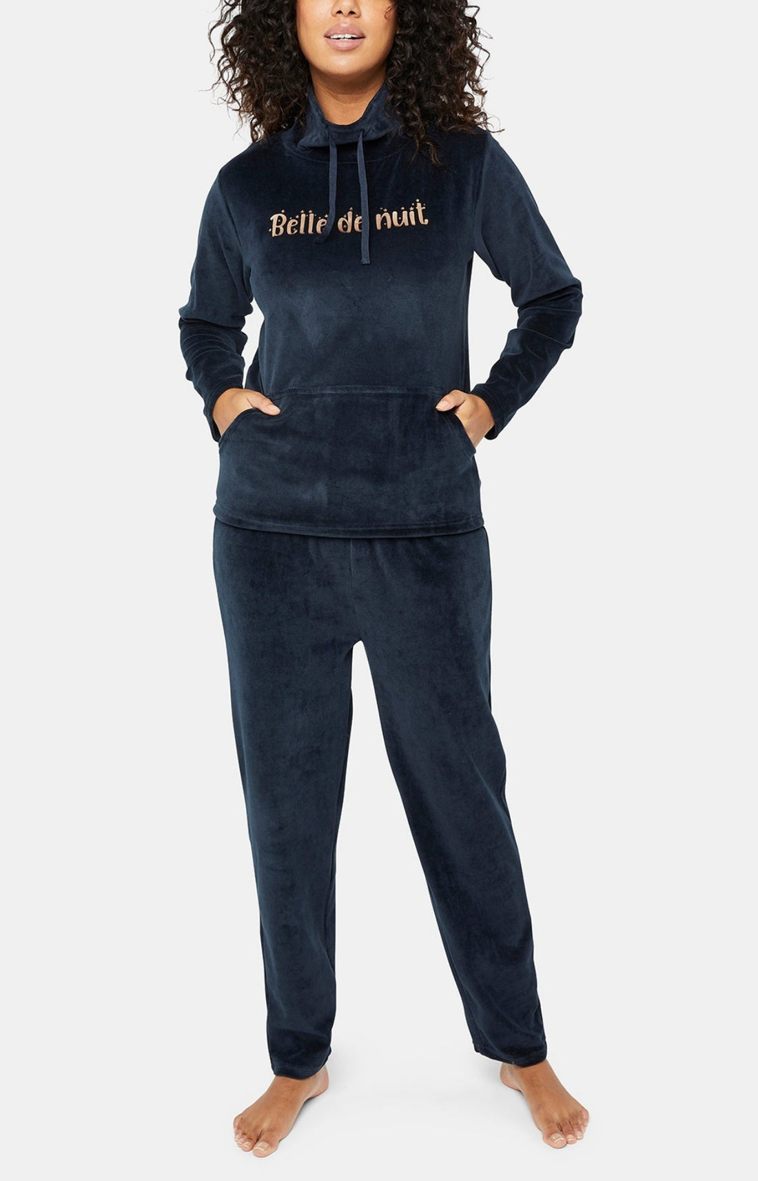 Pyjama long Femme Belle de nuit Nuit Marine 1