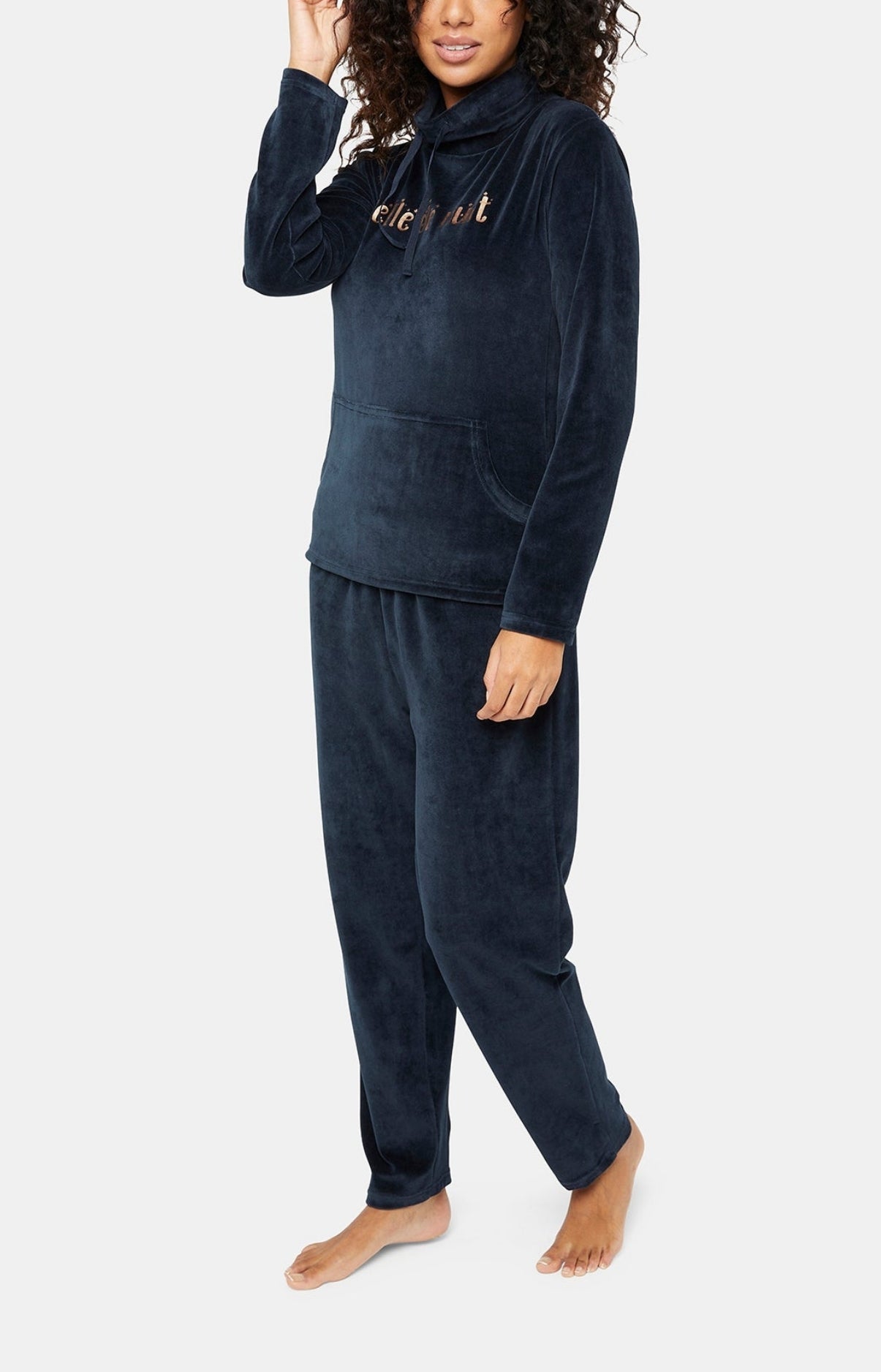 Pyjama long Femme Belle de nuit Nuit Marine 4