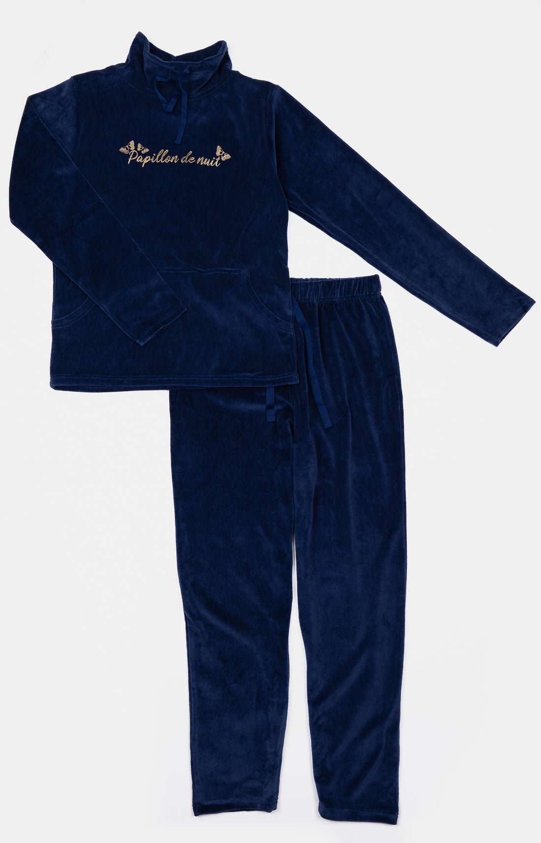 Pyjama long Homme Papillon de nuit Marine 3