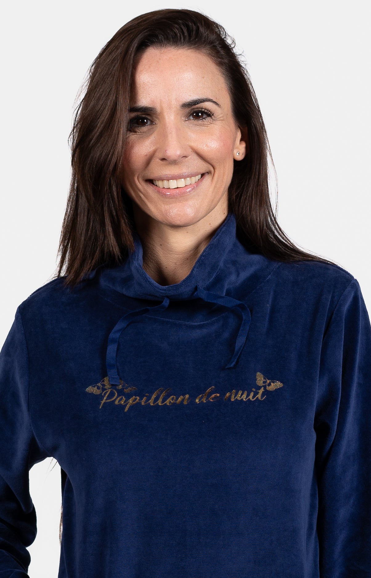 Pyjama long Homme Papillon de nuit Marine 2