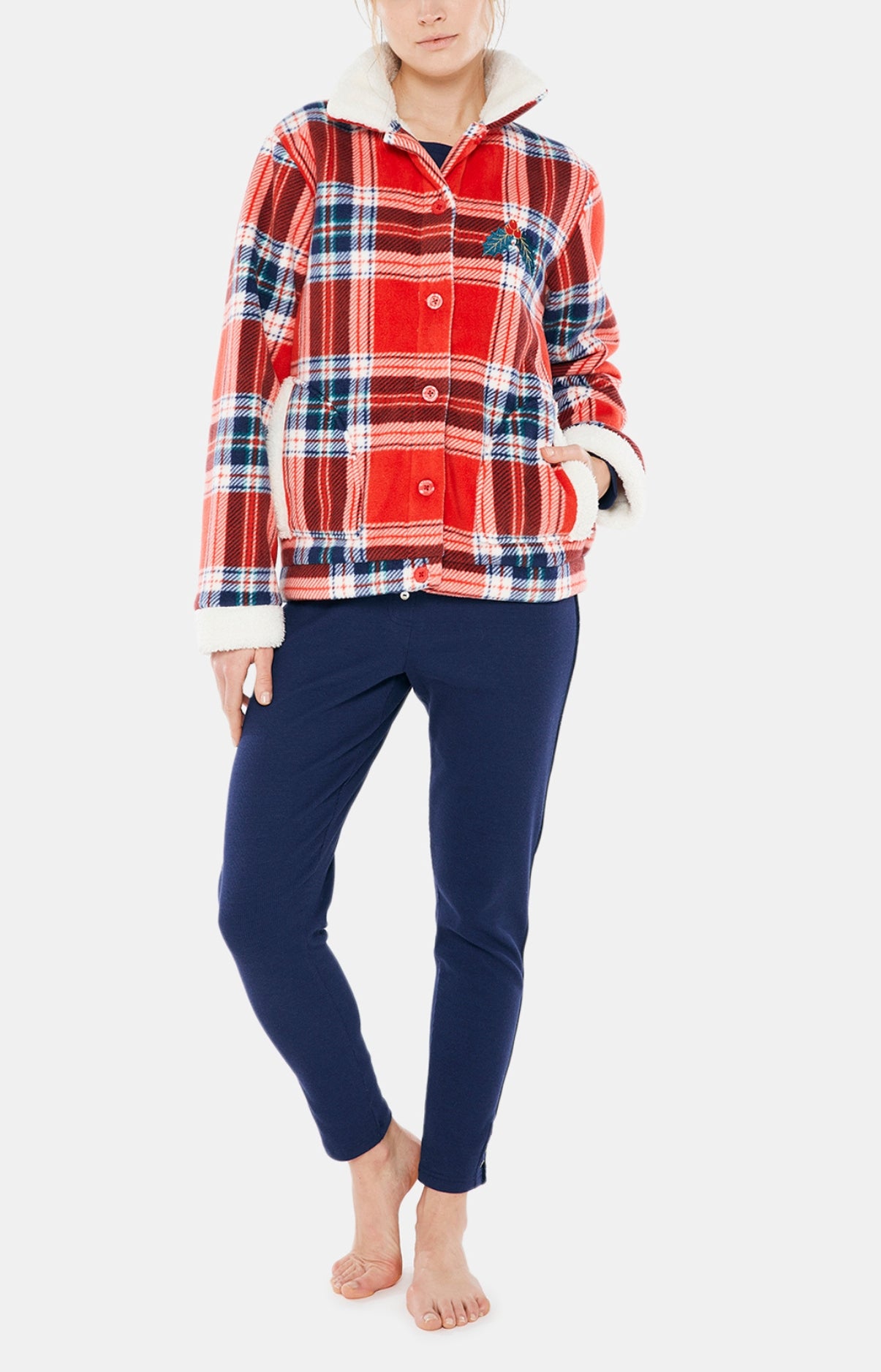 Veste Femme Polaire Logan Rouge 1