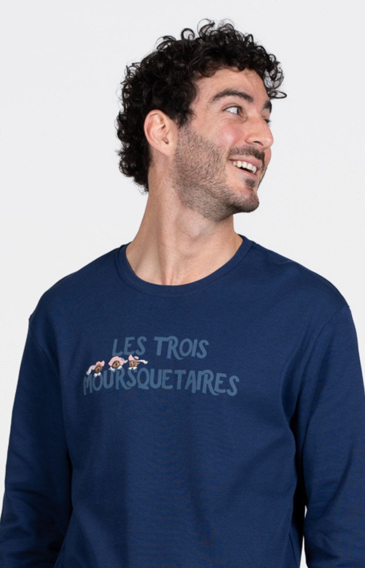 Pyjama long Homme Mousquetaires Bleu 2