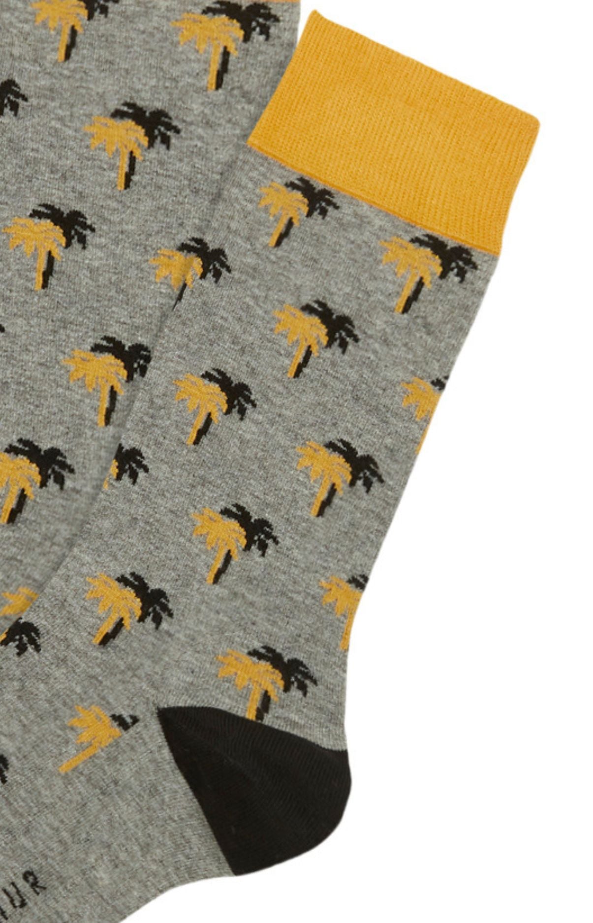 Chaussettes Homme Petit palmier Marine 4