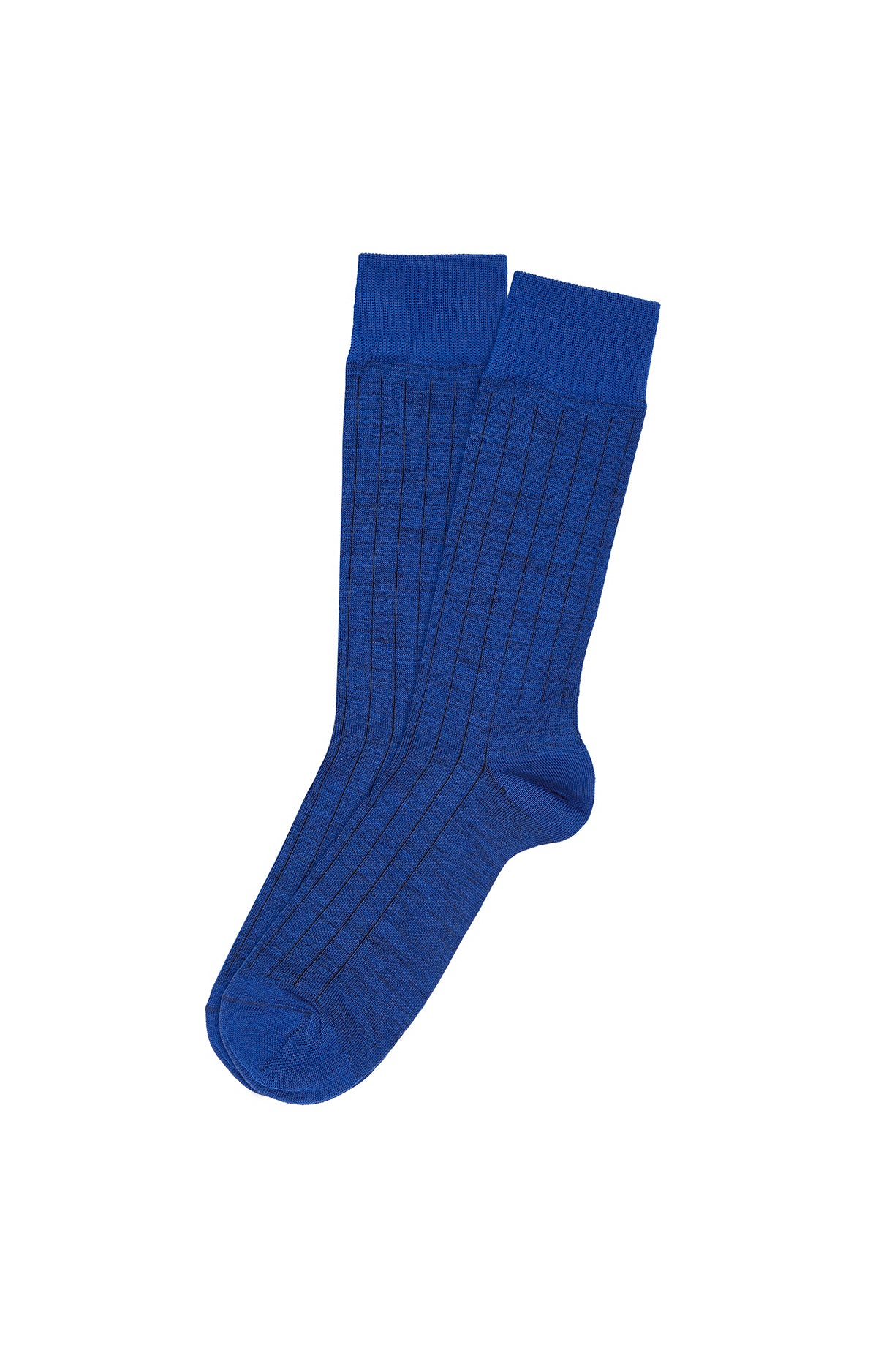 Chaussettes Homme Laine et Coton Bleu 1