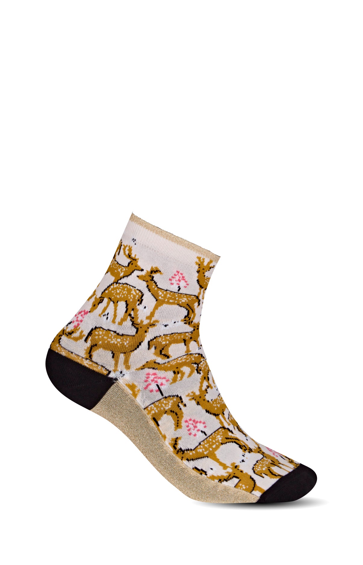 Chaussettes Femme Biche Peche Orange 1