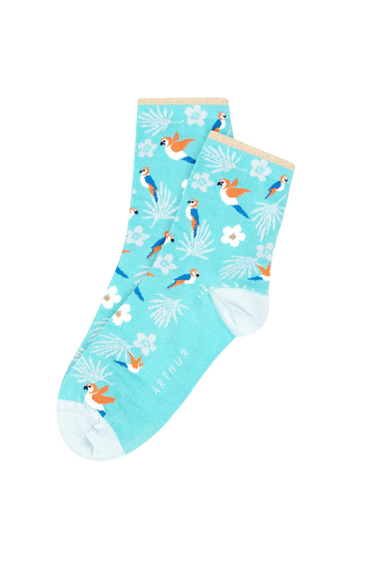 Chaussettes Femme Perroquet Bleu 1