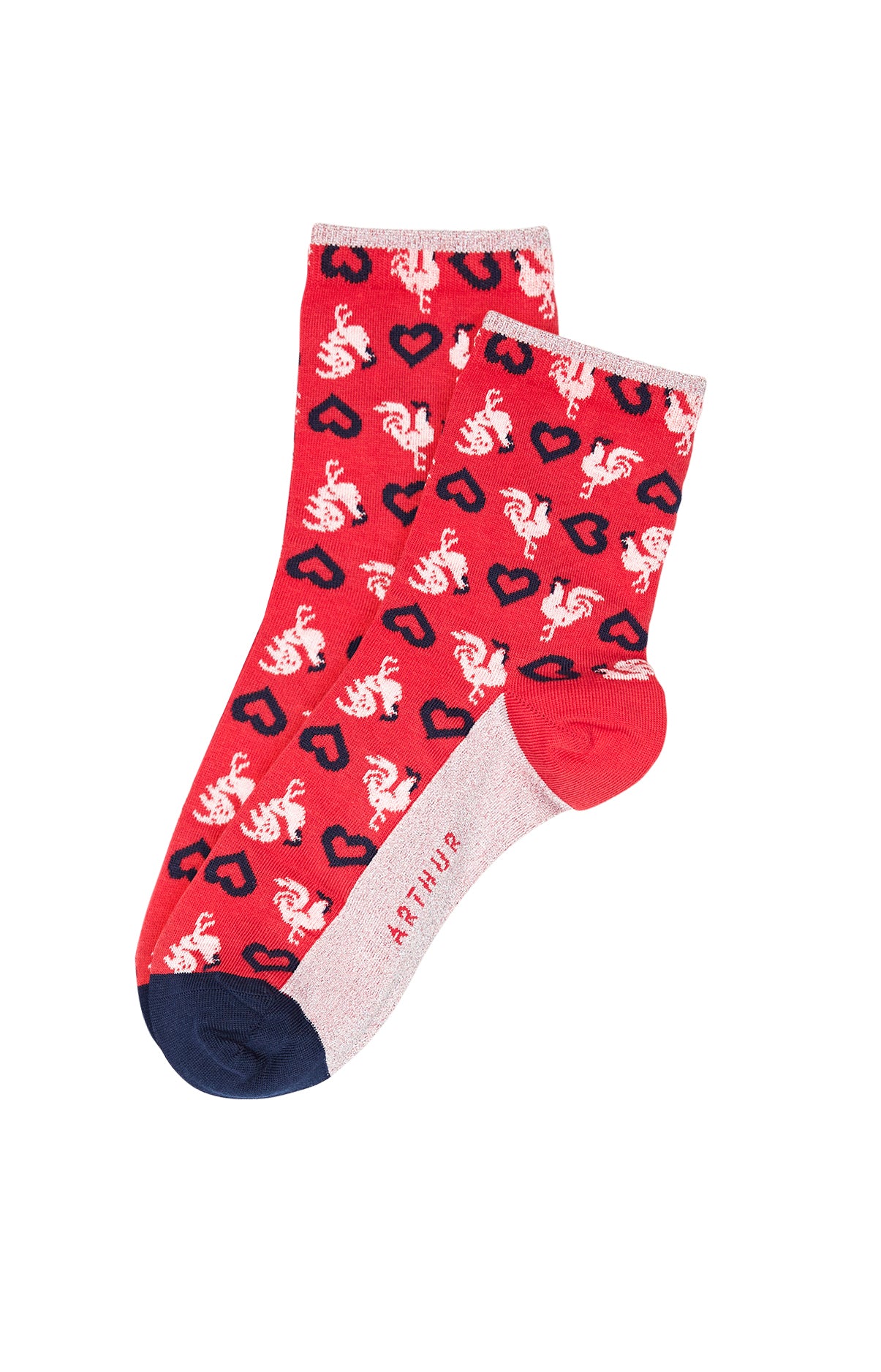 Chaussettes Femme Cocoeurico Rouge 1