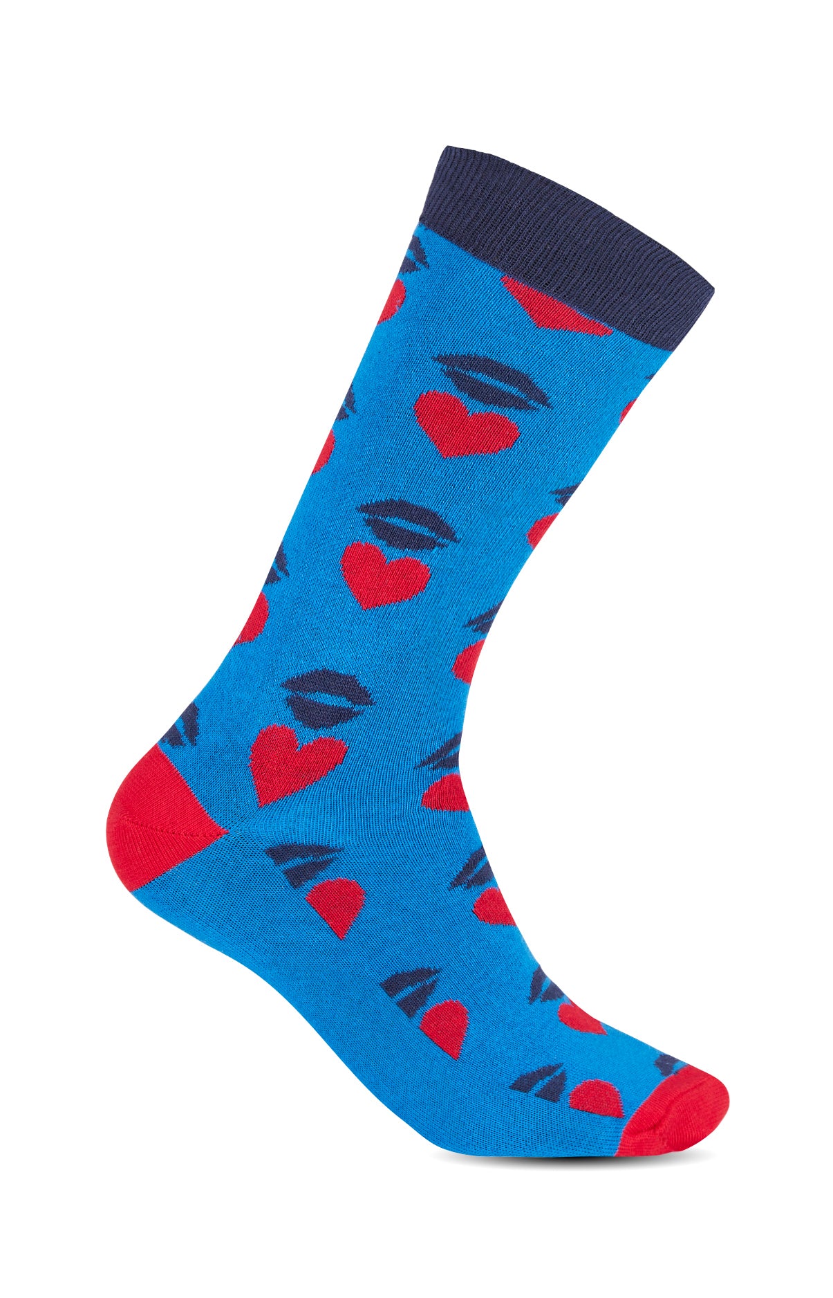 Chaussettes Femme Bisous Gris 3