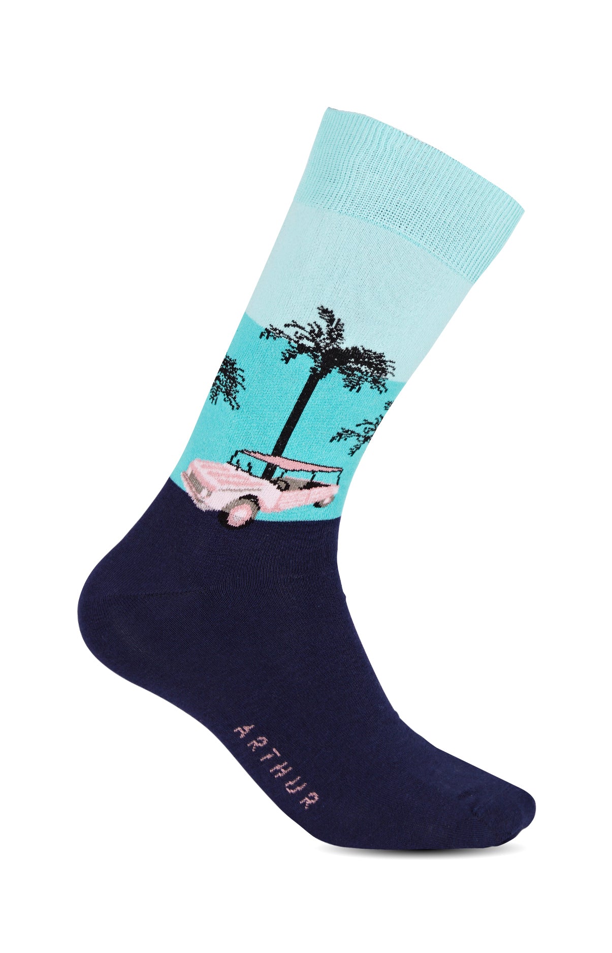 Chaussettes Femme Mehari Turquoise Bleu 1