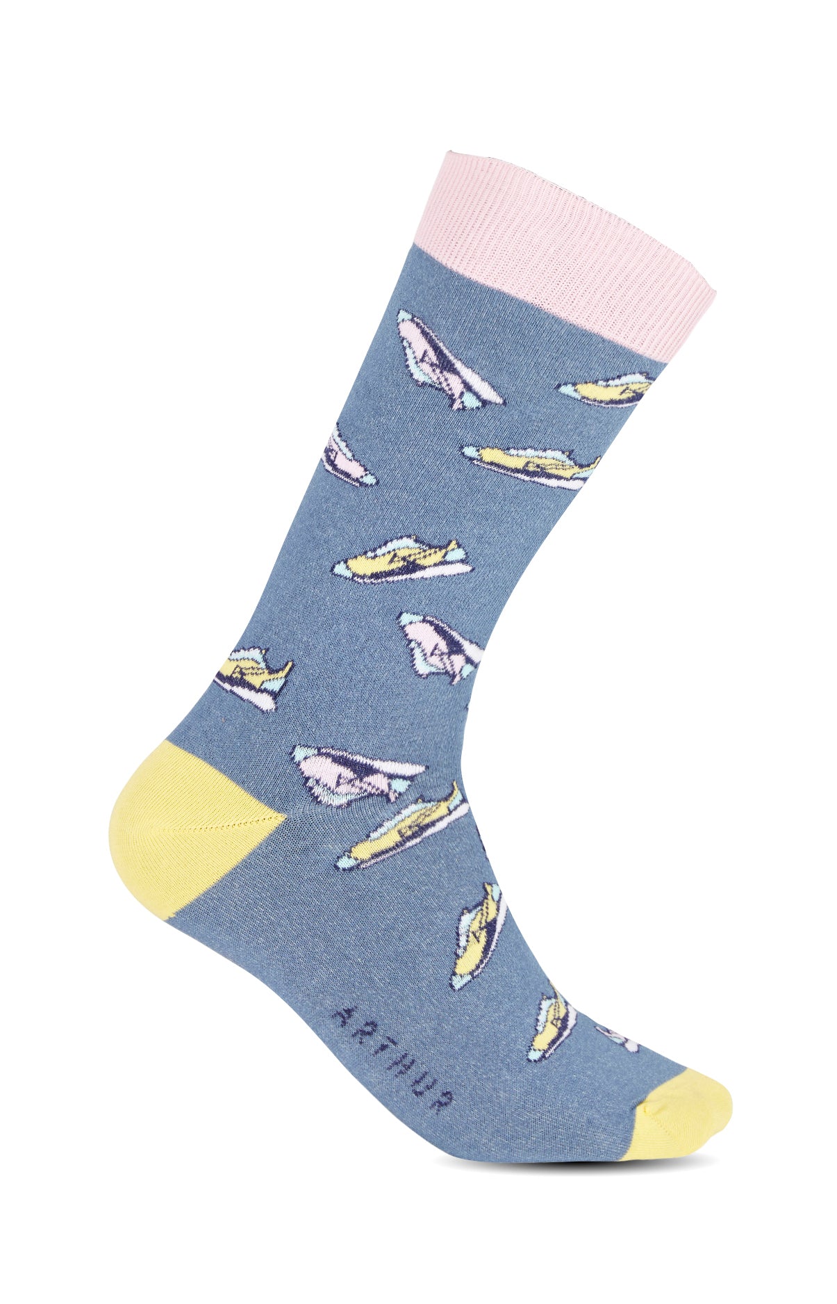 Chaussettes Femme Sneakers Duck Bleu 1