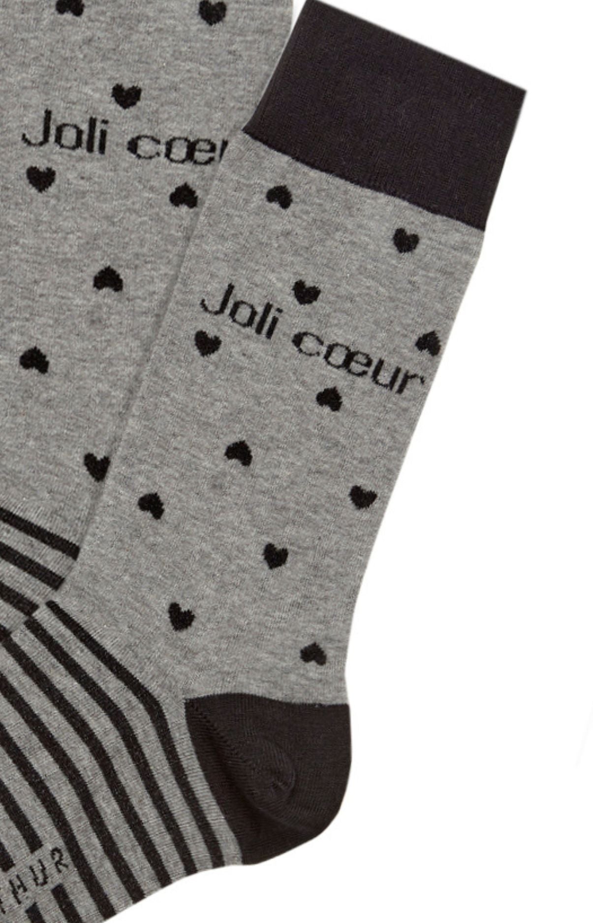 Chaussettes Homme Joli Coeur Gris 4