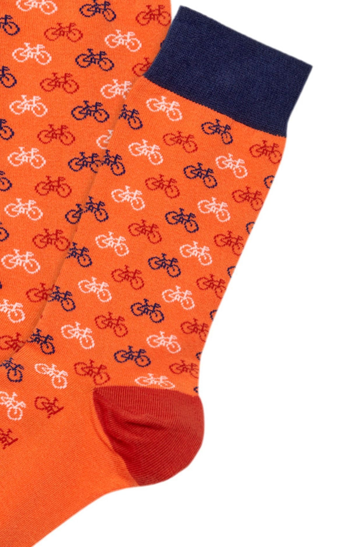 Chaussettes Homme Petit Vélo Marine 6