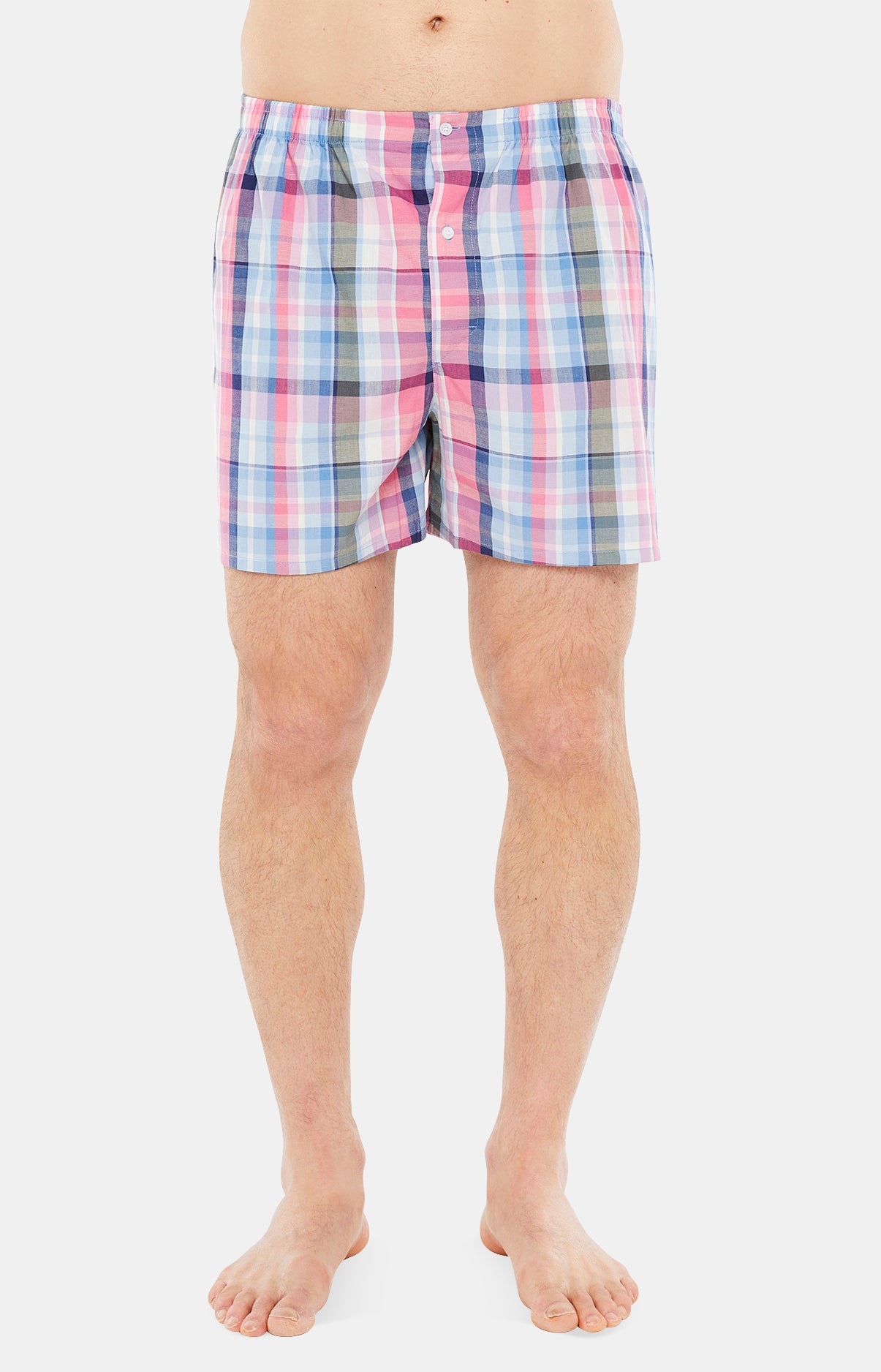 Pyjama court Pyjaméricain Homme Se lever du bon pied Bleu 3