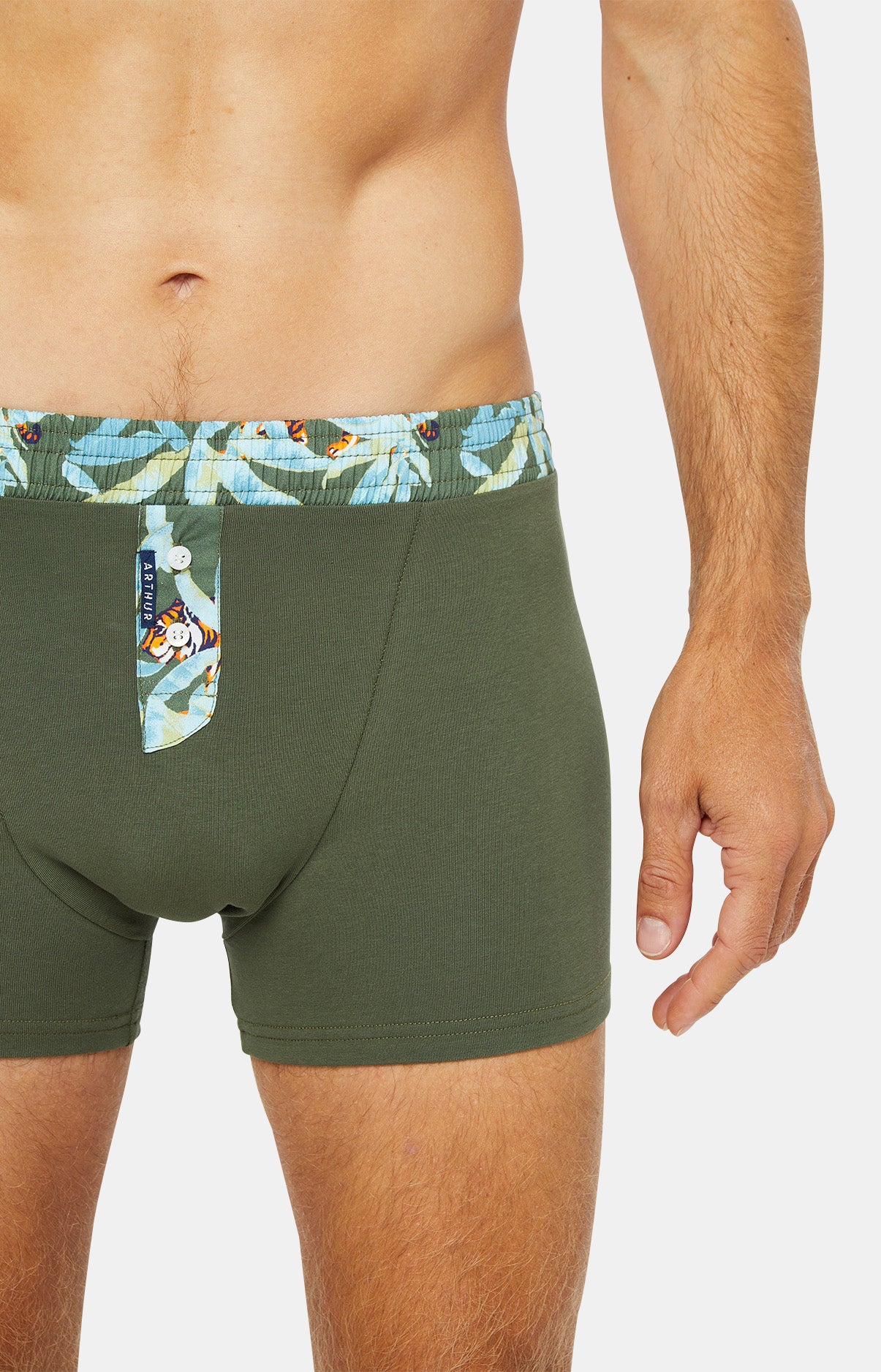 Boxer Homme Club Coton Bleu 12
