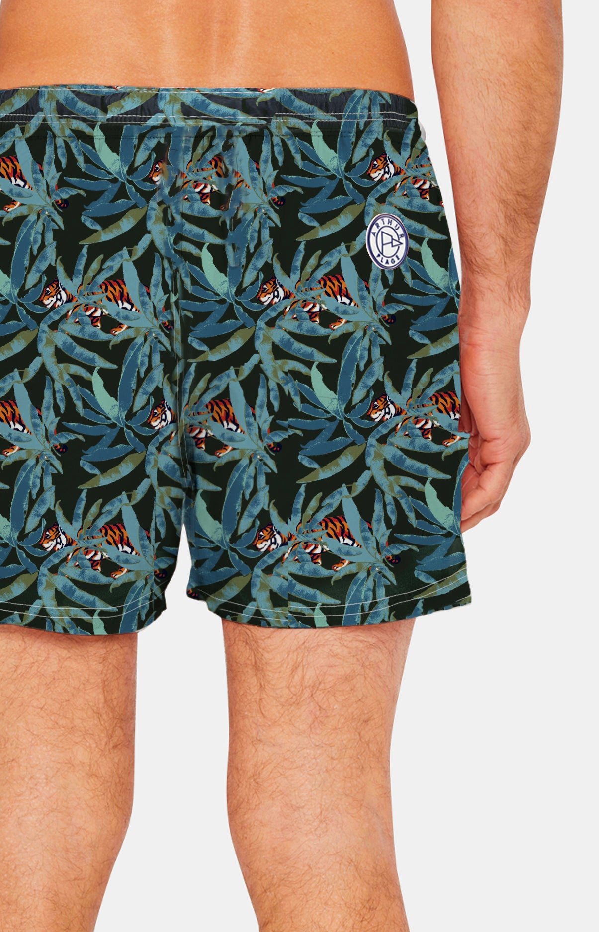 Short de bain Homme Tigre Vert 17