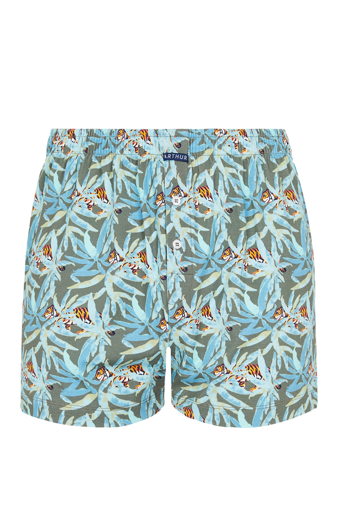 Caleçon de nuit Homme Tigre Vert 3