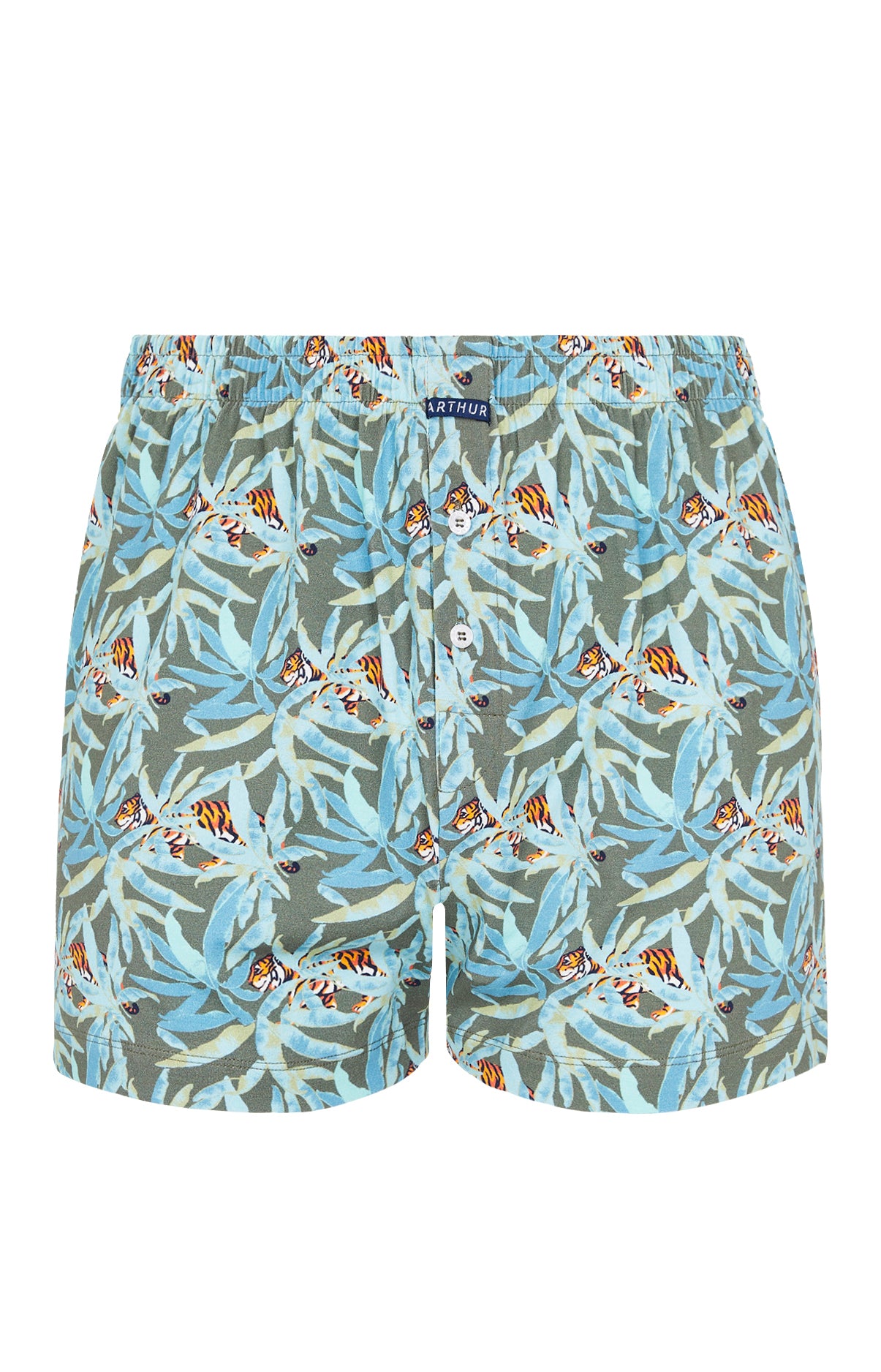 Caleçon de nuit Homme Tigre Vert 3