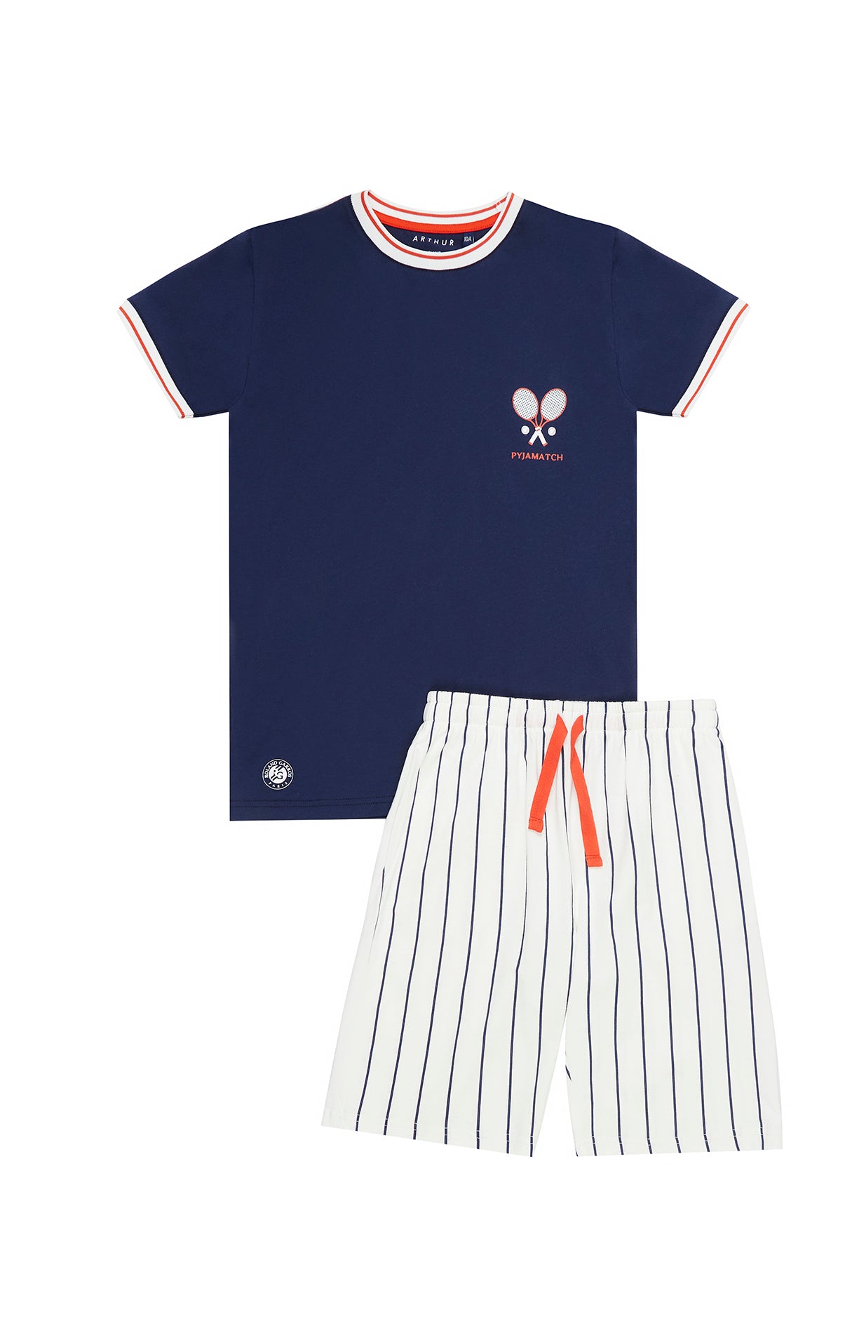 Pyjamatch Enfant Roland Garros Blanc et Ivoire 3