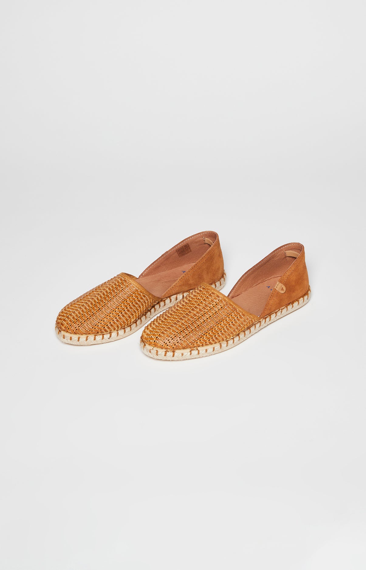 Espadrilles Femme Rafia Beige et Marron 1
