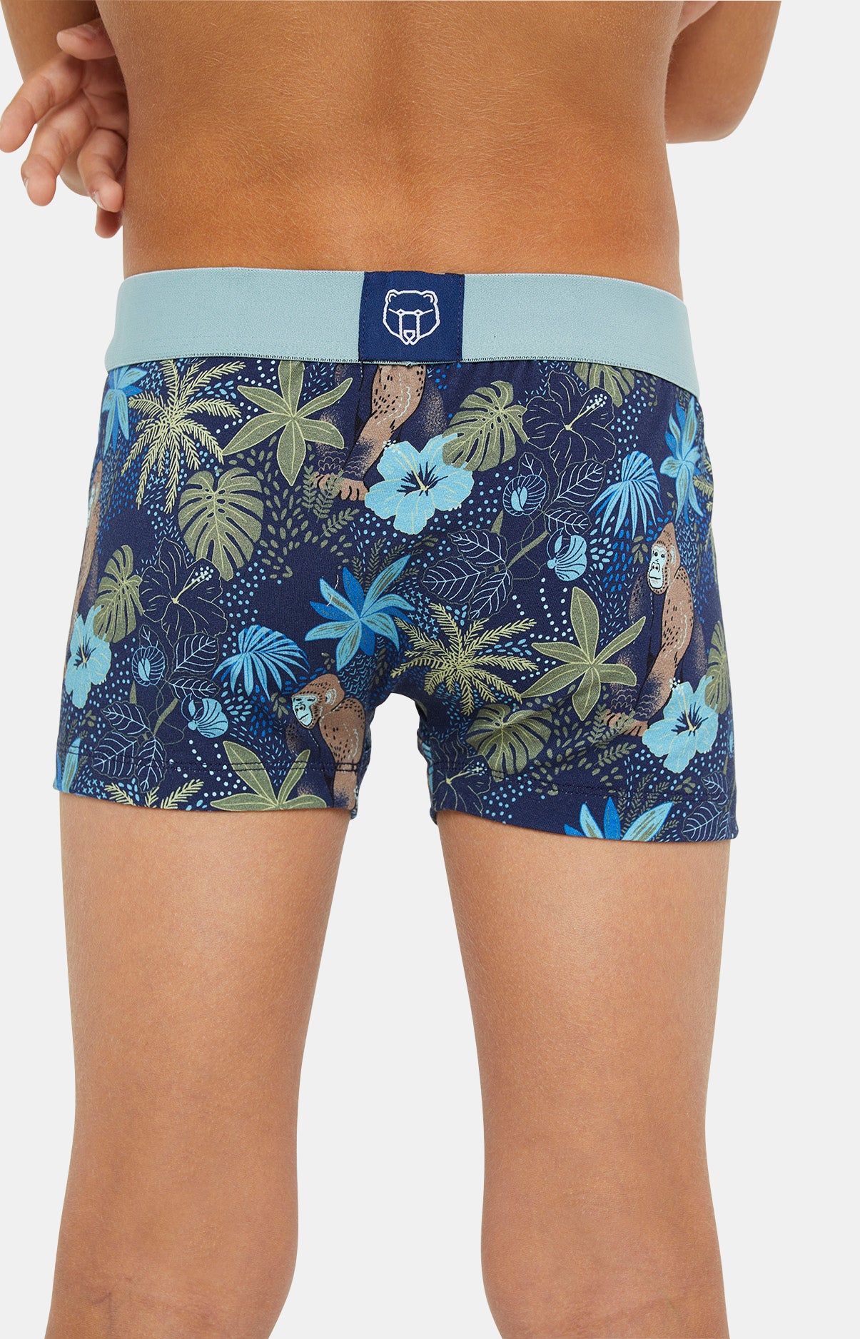 Boxer Enfant Jungle Marine 2