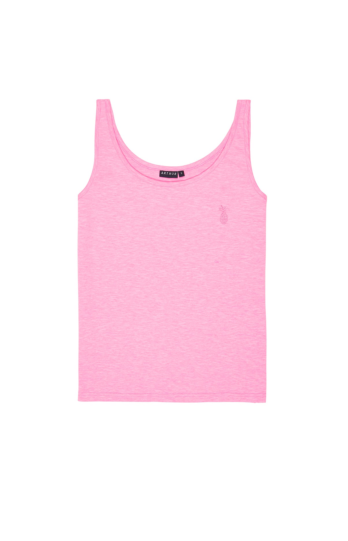 Débardeur Femme Coton et lin Rose 3
