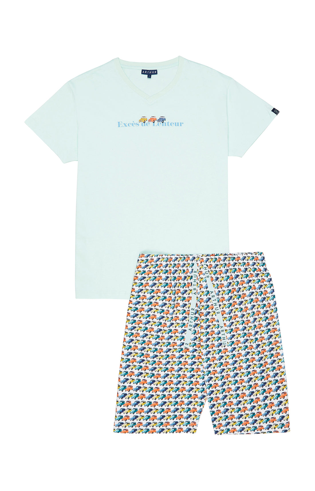 Pyjashort Homme 2CV Multicolore 13