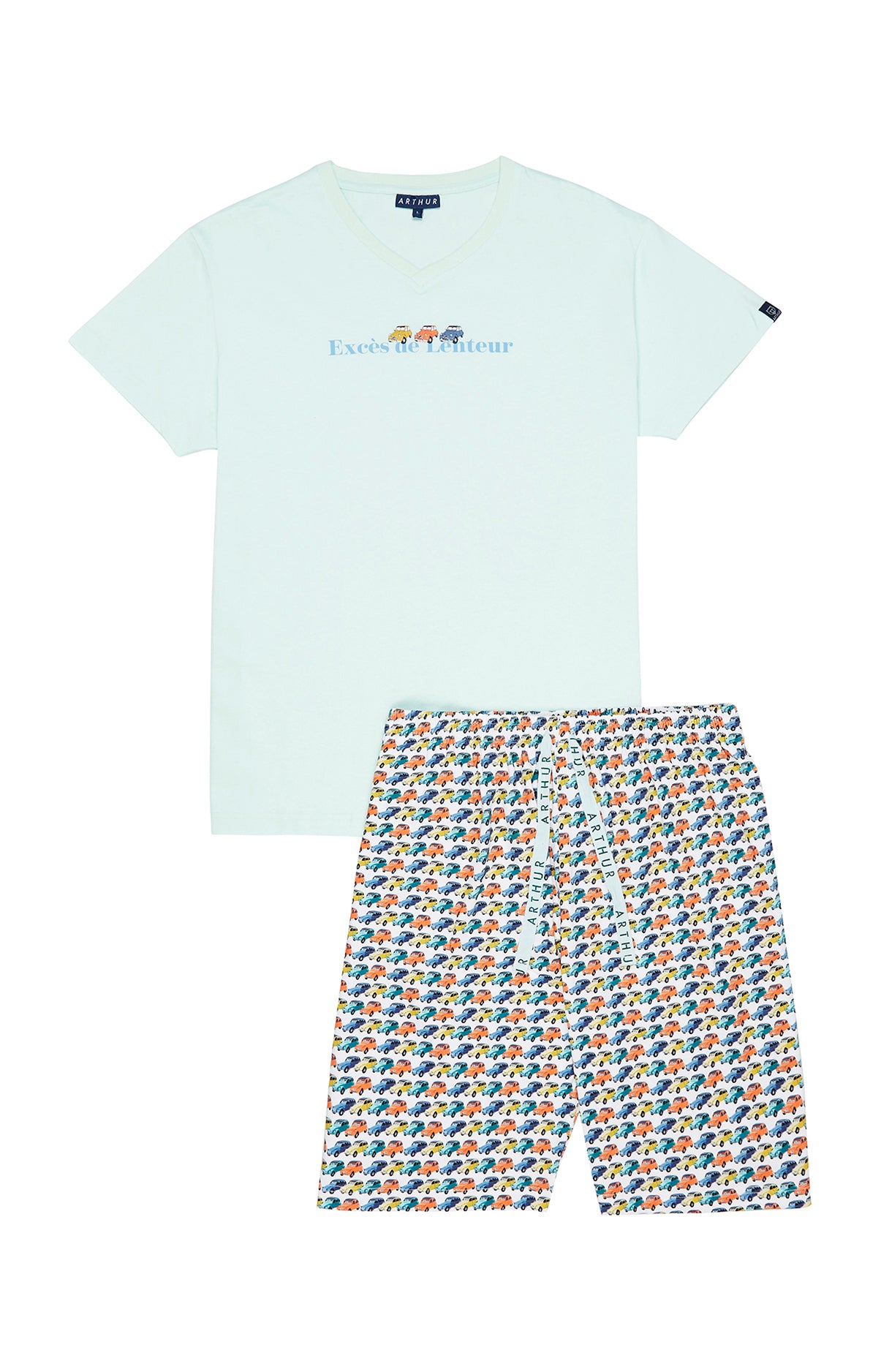 Pyjashort Homme 2CV Multicolore 13