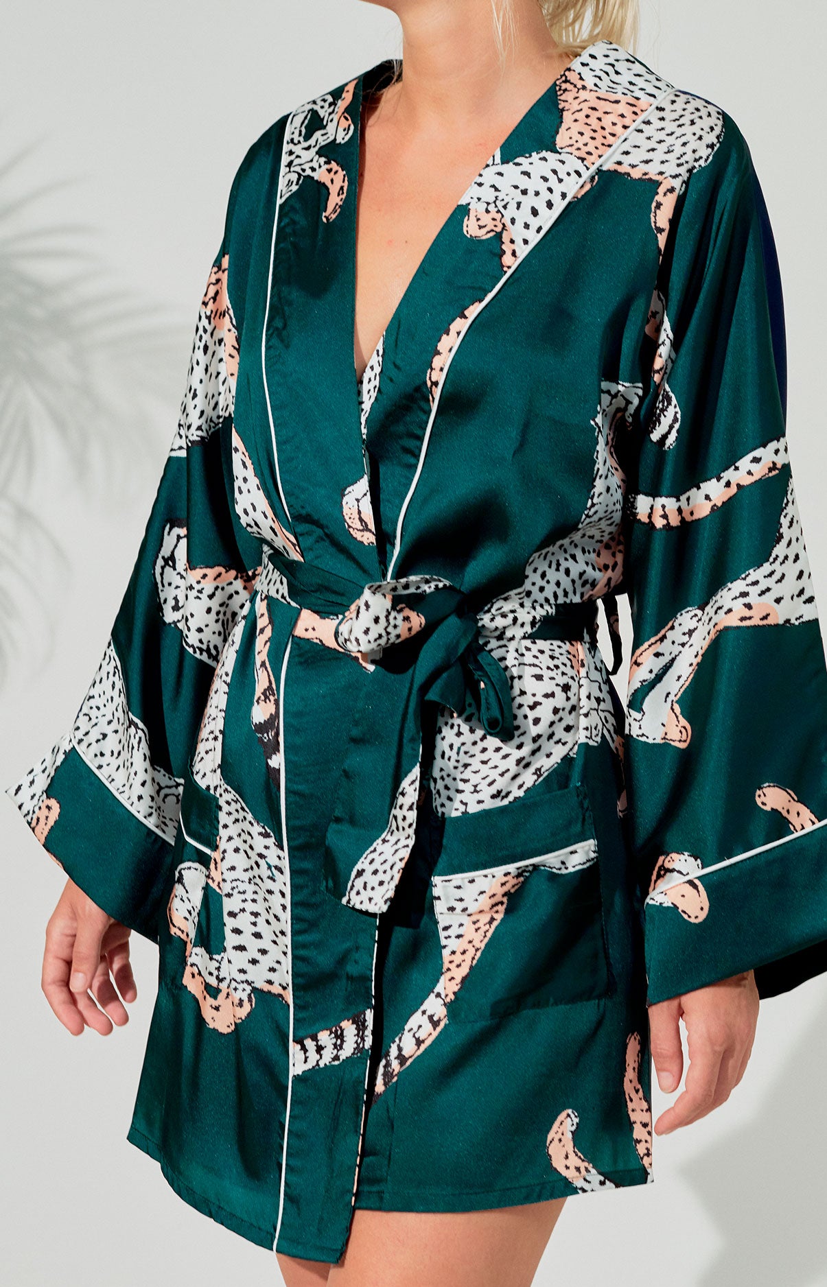 Kimono Femme Guépard Vert 1