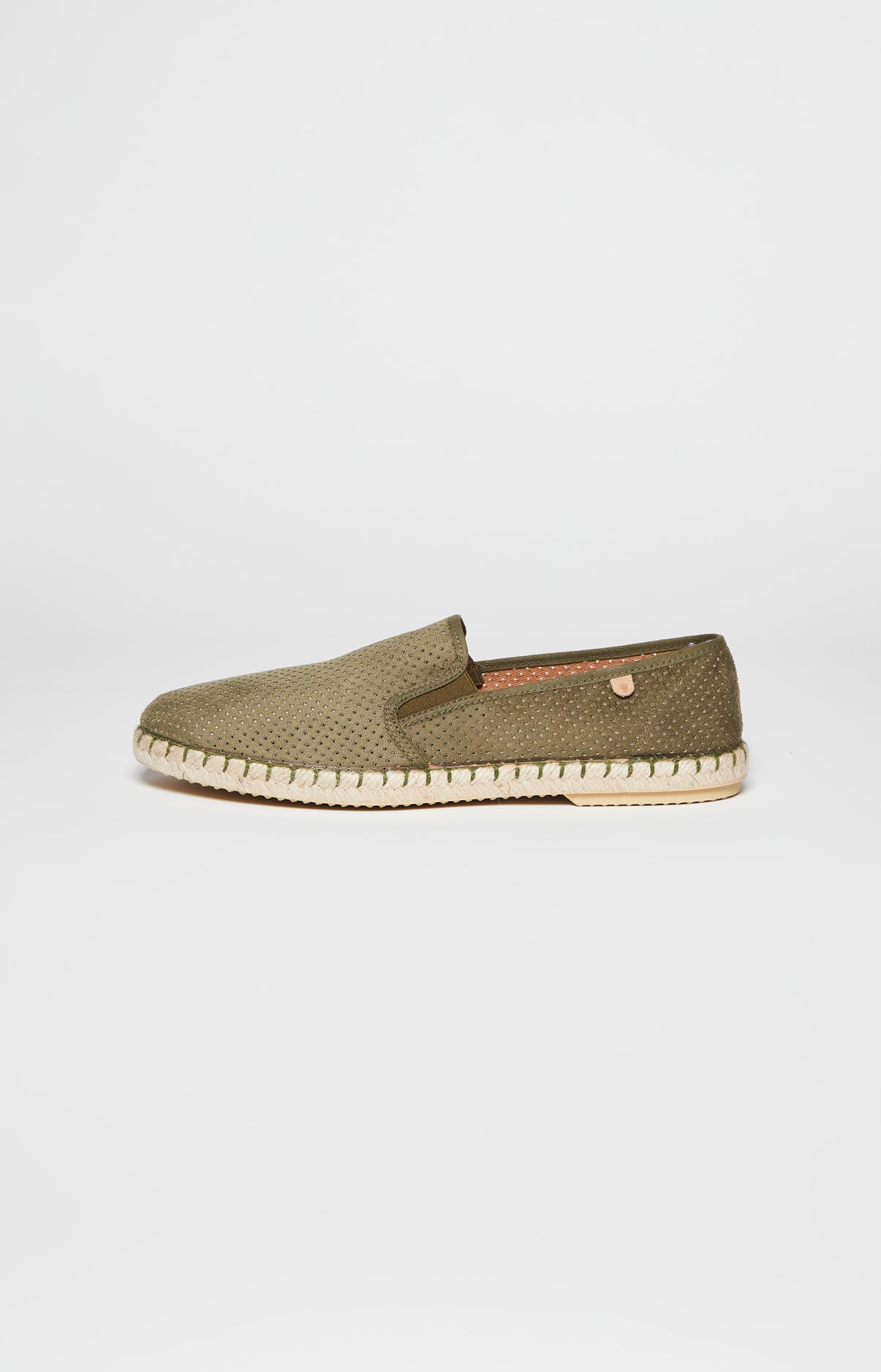 Espadrilles Homme Cuir Vert 5