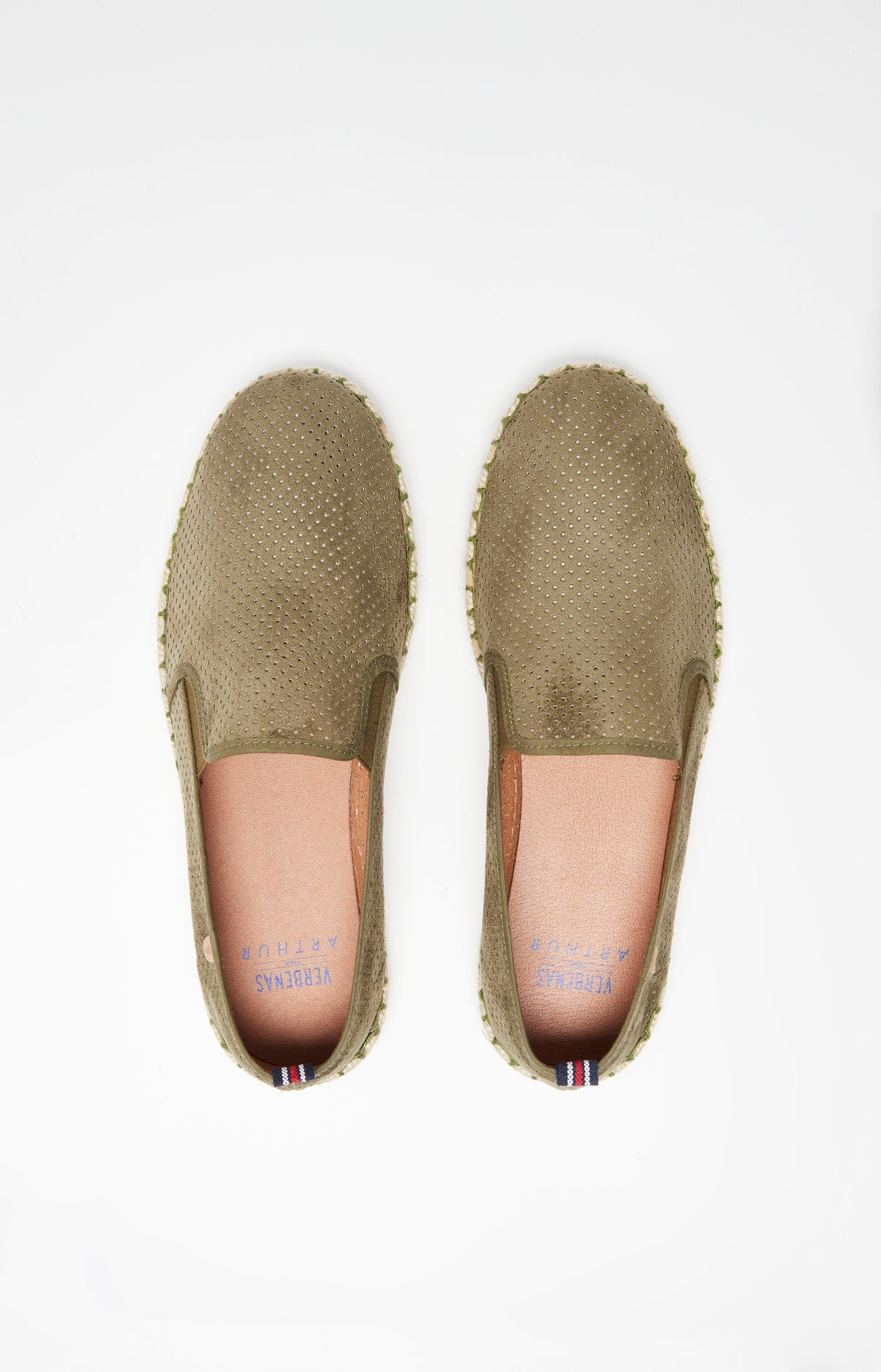 Espadrilles Homme Cuir Vert 6