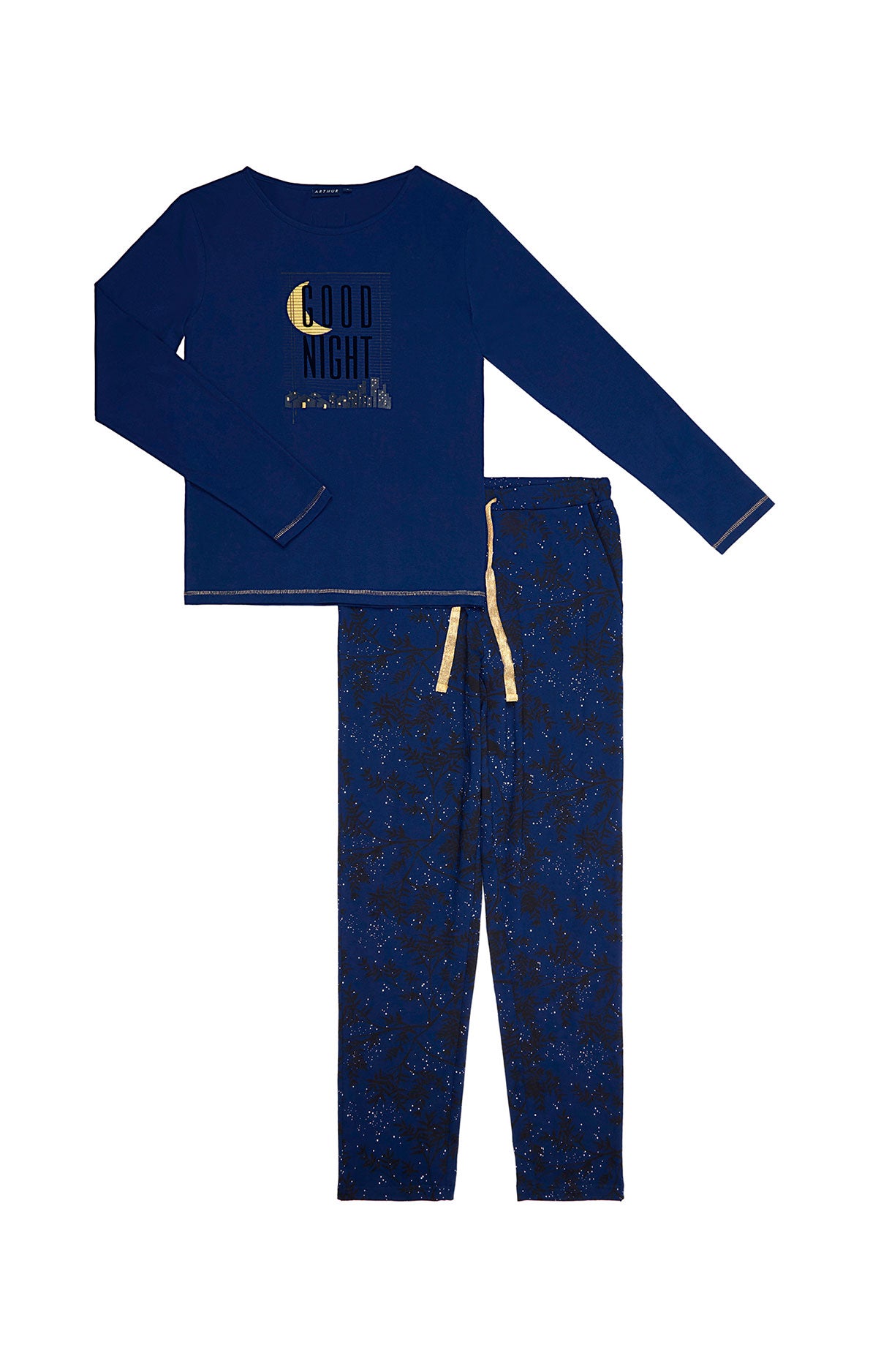 Pyjama long Femme Good Night Marine 3