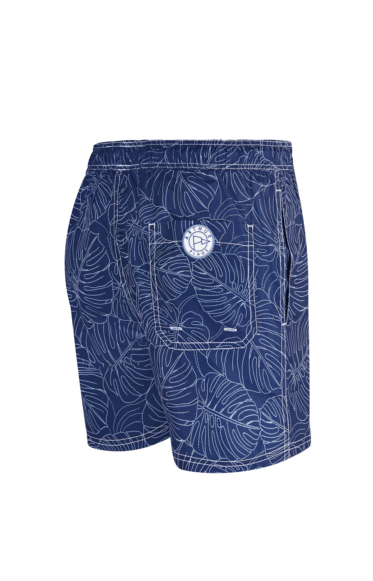 Short de bain Homme Feuille Marine 4