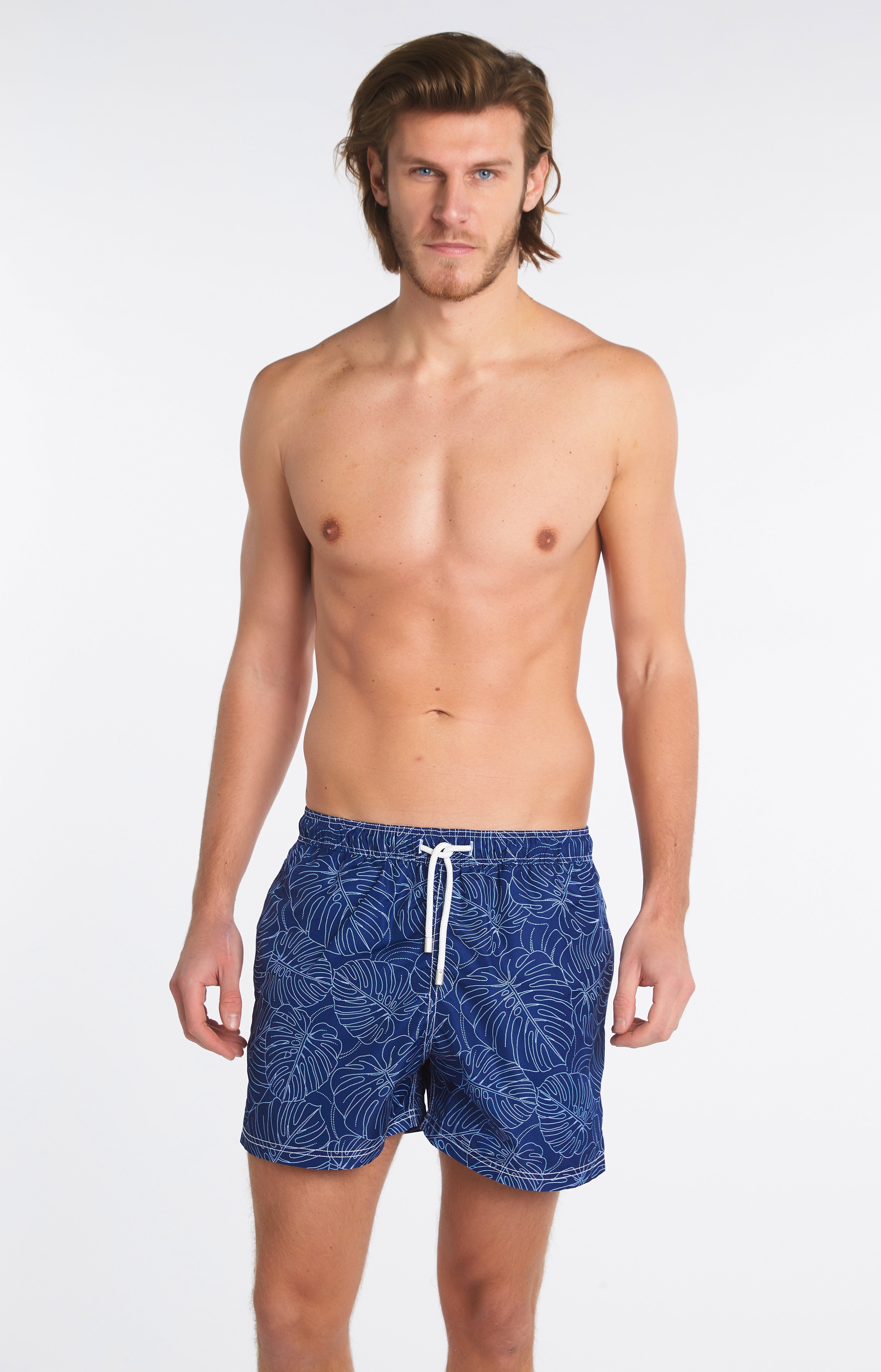 Short de bain Homme Feuille Marine 7