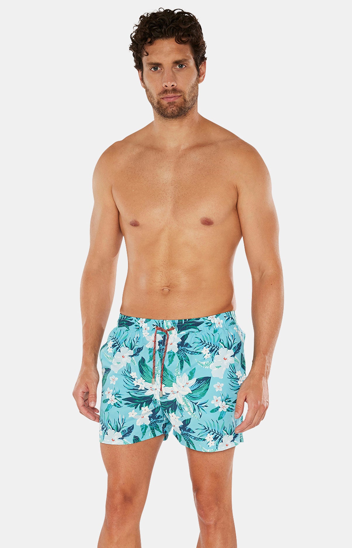 Short de bain Homme Tropique Bleu 1