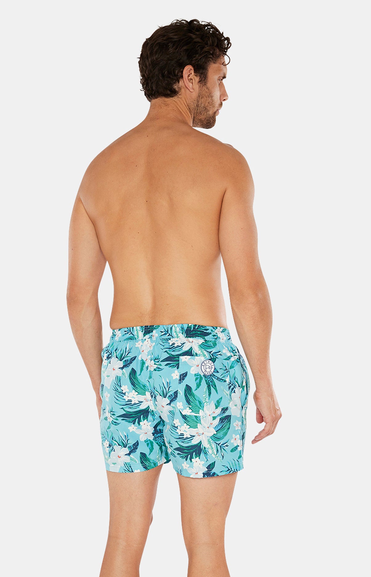 Short de bain Homme Tropique Bleu 5