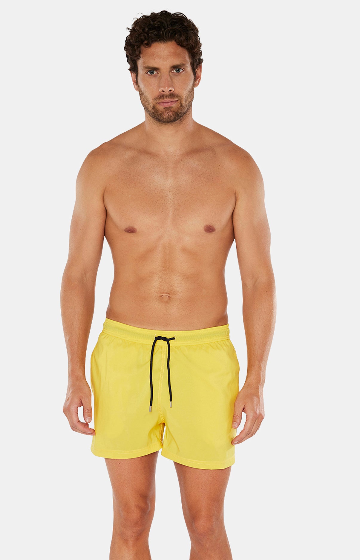Gilet Pare Balle DESIGN Short De Bain Court Jaune Fluo Maillot