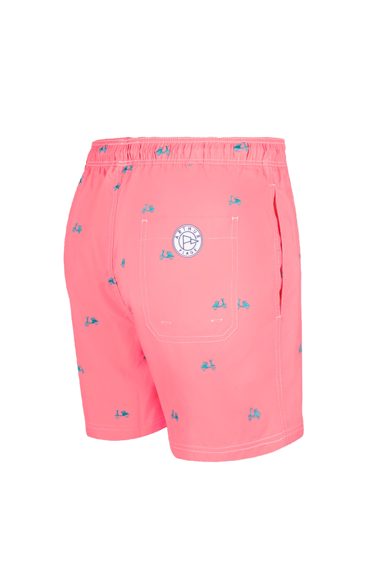 Short de bain Enfant brodé Scooter Rose 4