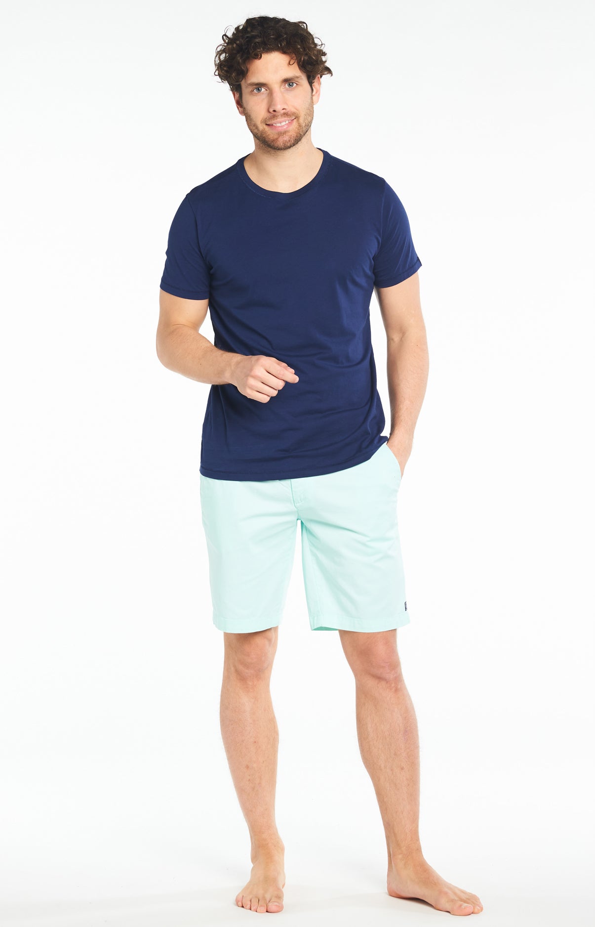 Bermuda Homme uni Bleu 1