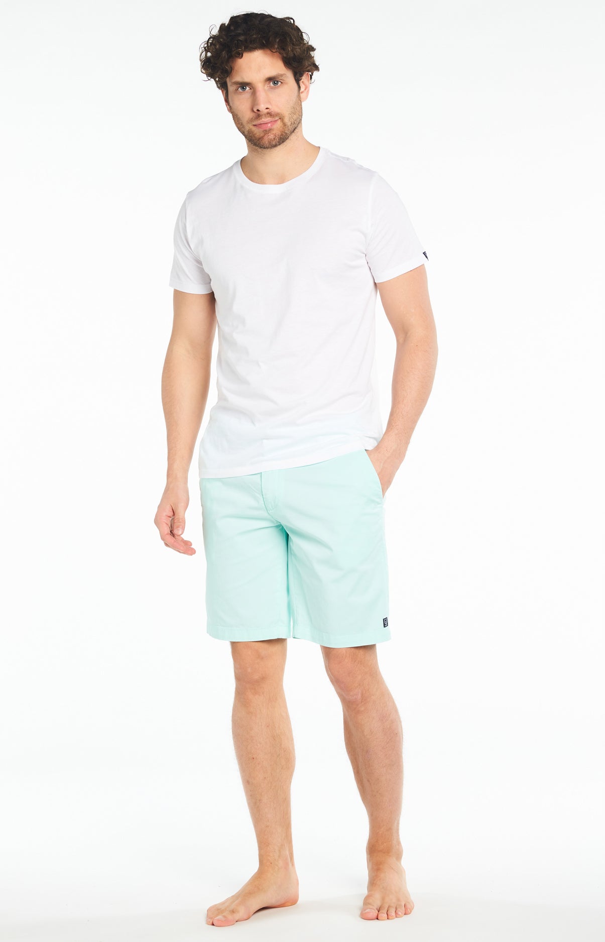 Bermuda Homme uni Bleu 7