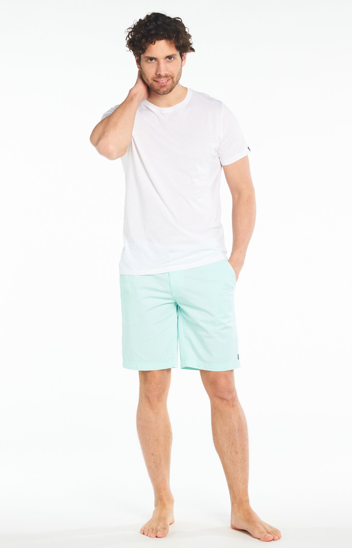 Bermuda Homme uni Bleu 5