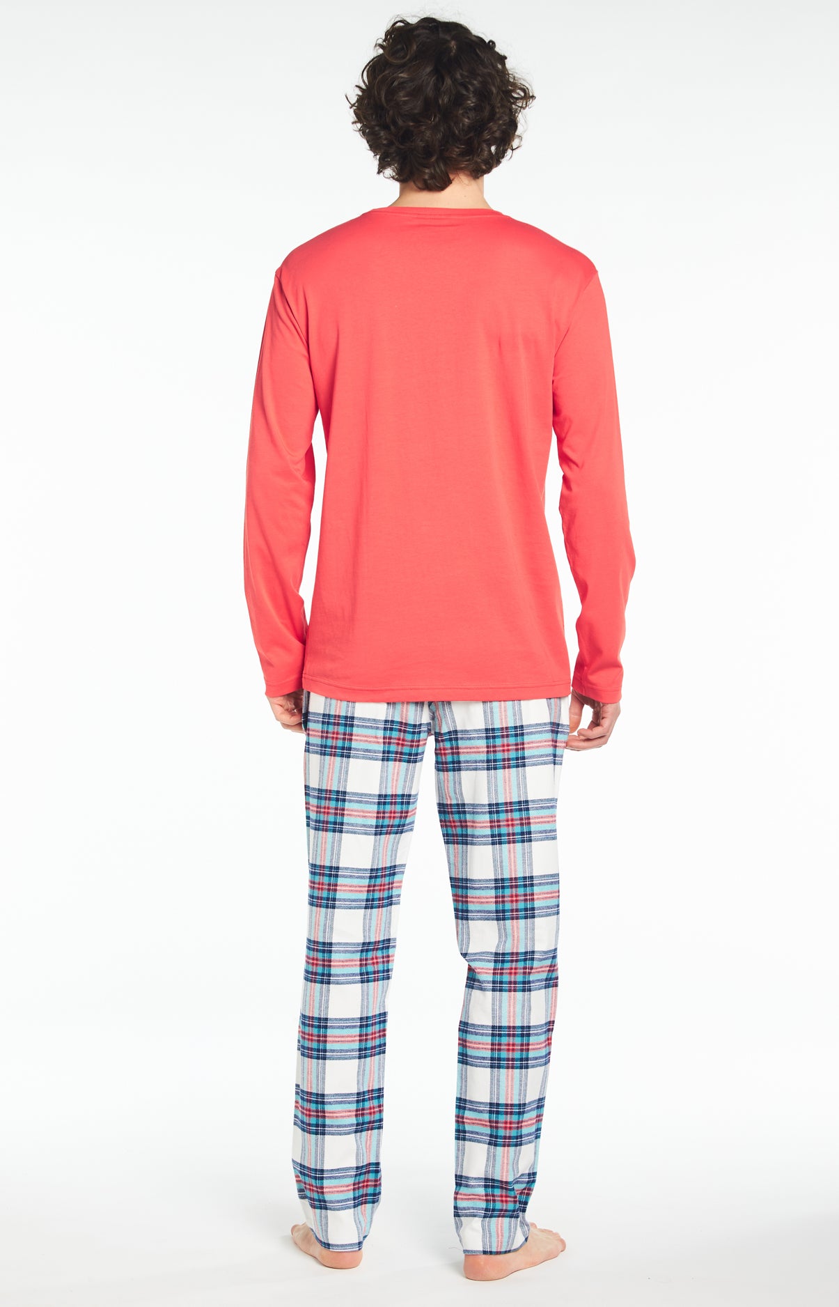 Pyjama long Homme Pas Froid Aux Yeux Blanc et Ivoire 5