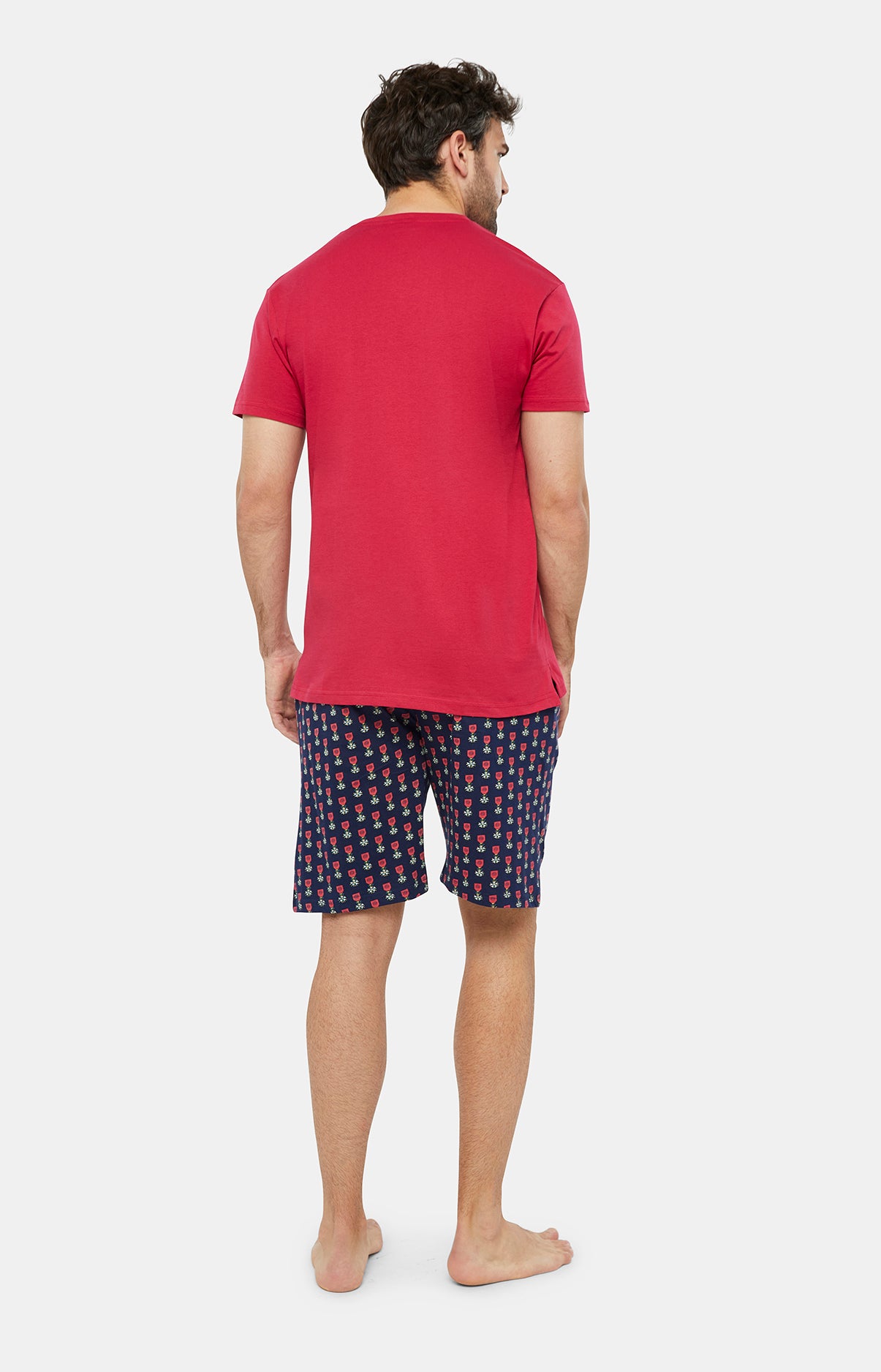 Pyjashort Homme Legion Marine et Rouge 4