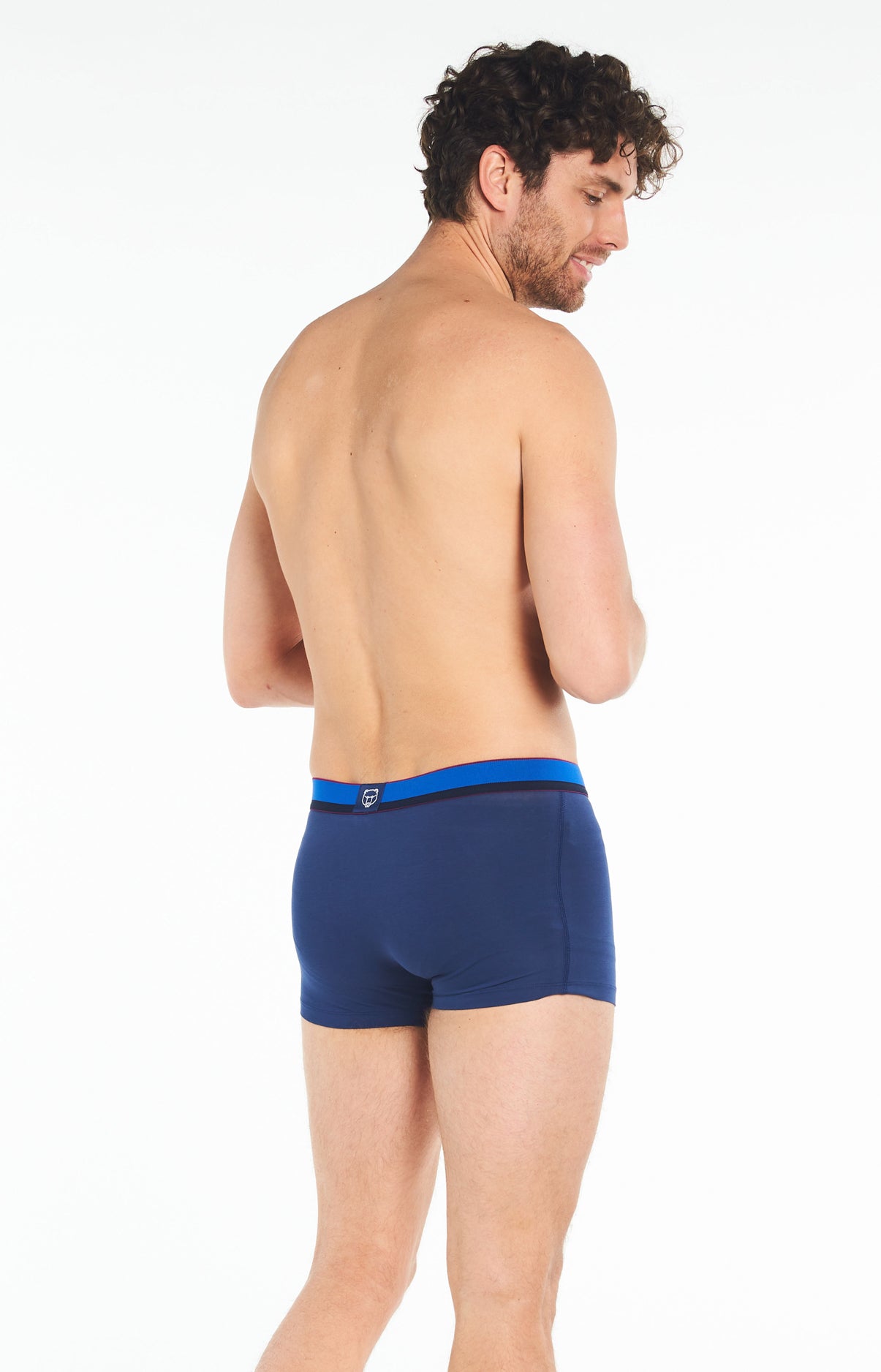 Boxer Slippé Homme Uni Rose 10