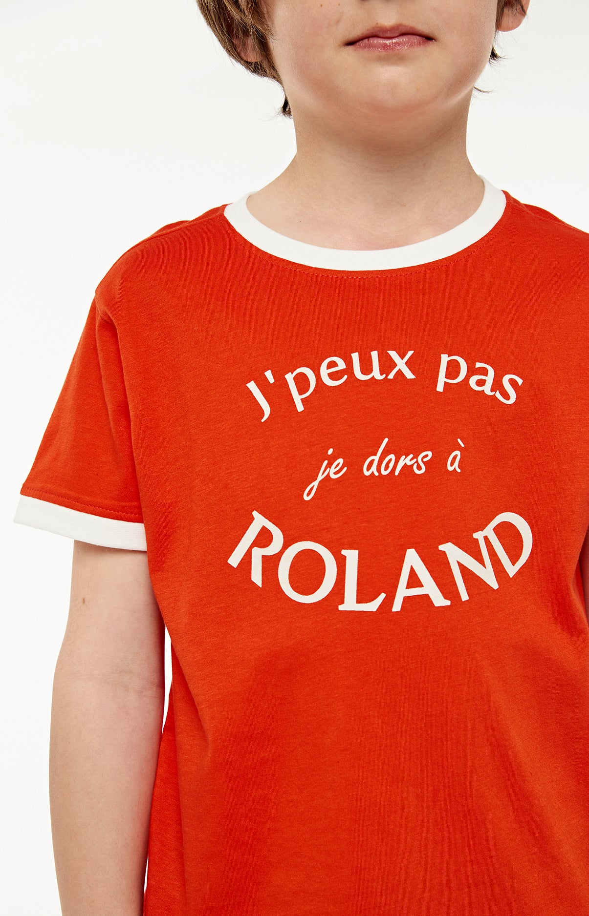 Pyjama court Enfant Roland Garros Blanc et Ivoire 4