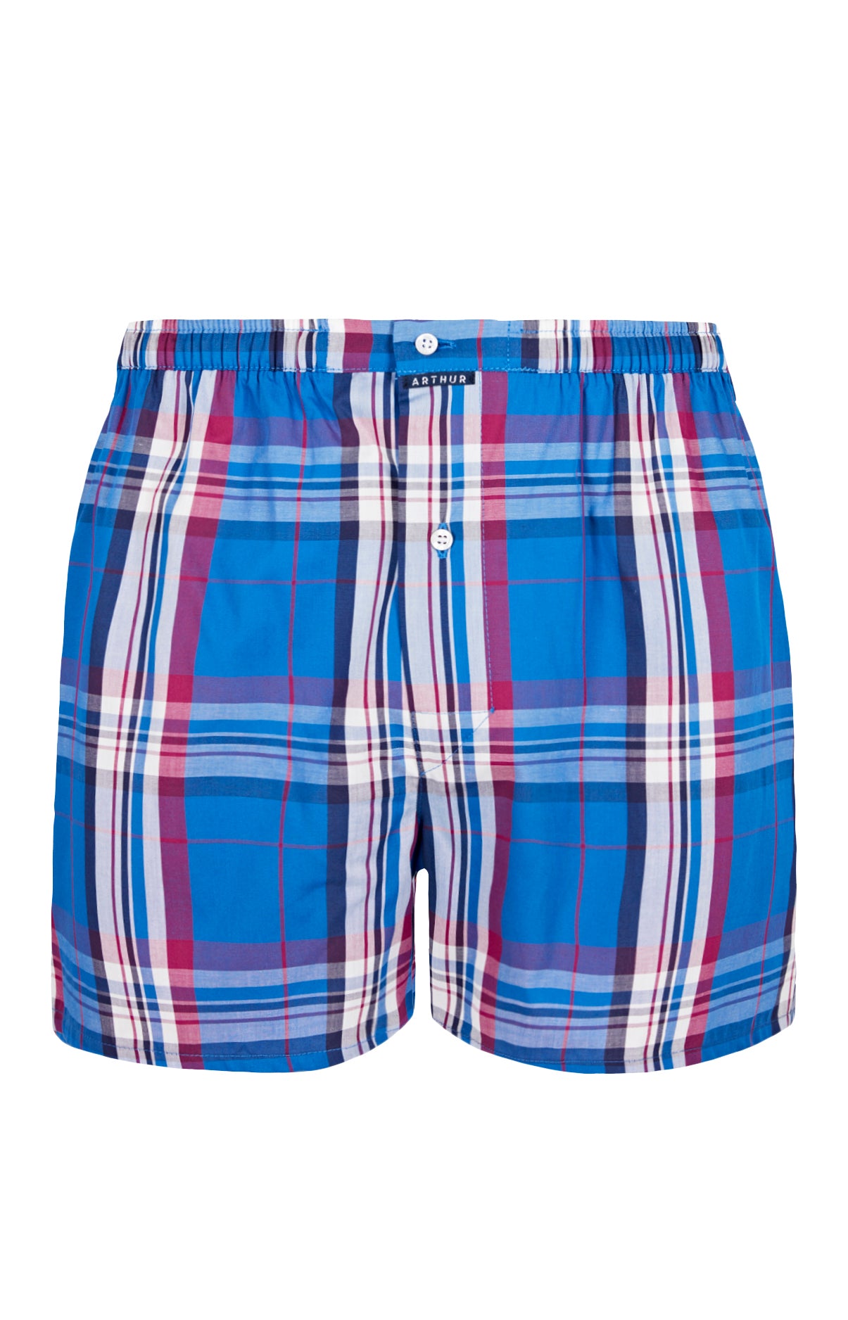 Caleçon classique Homme Carreaux Bleu 3
