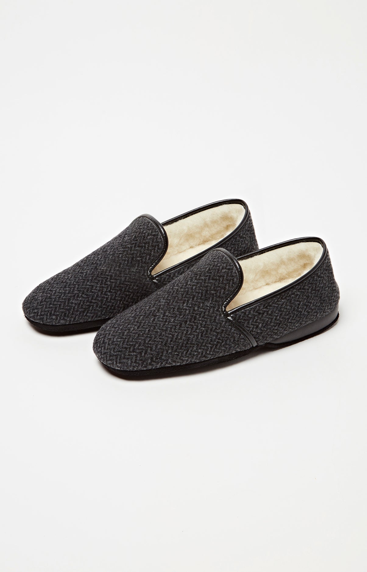 Charentaises Homme Chevron Gris 1