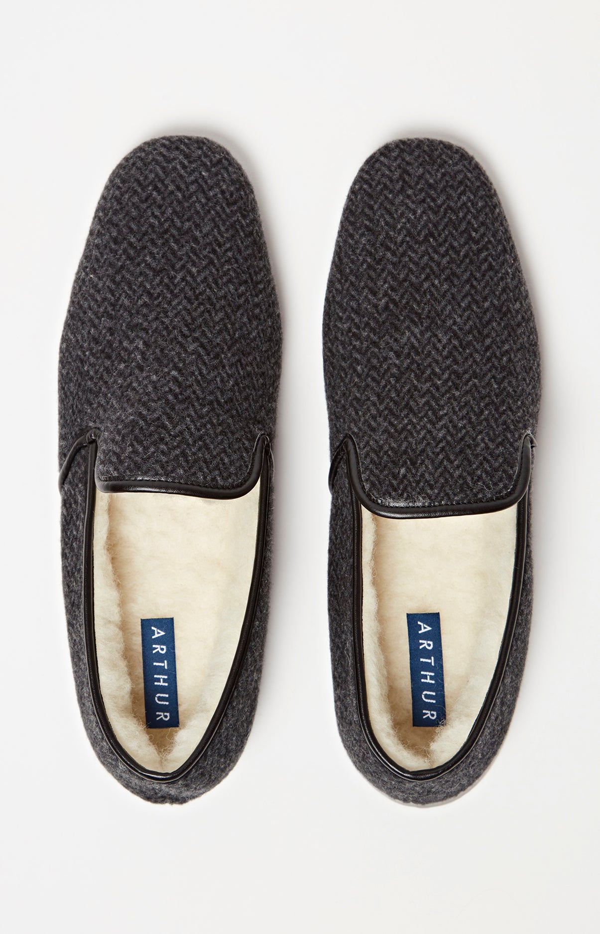 Charentaises Homme Chevron Gris 2