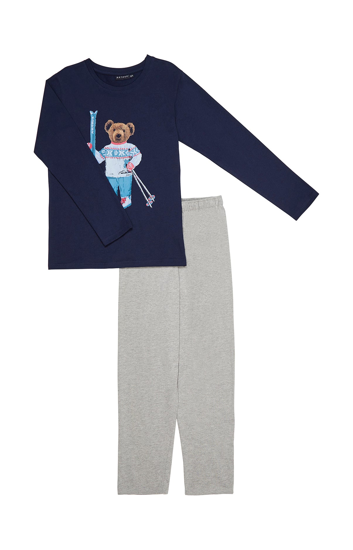 Pyjama long Enfant Teddy Marine 17