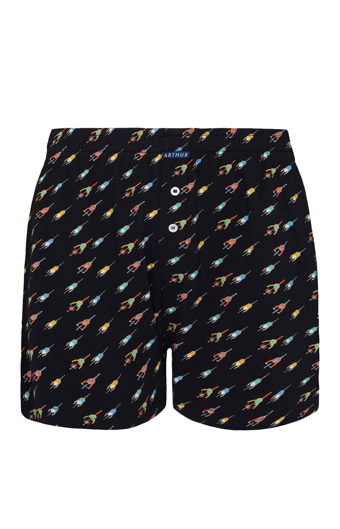 Caleçon de Nuit Homme Cycliste Noir 3